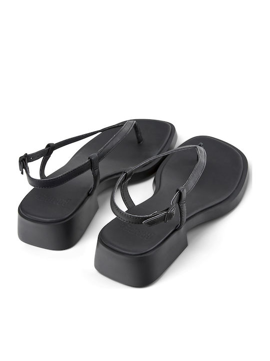 Dana Leather Women's Sandals Black