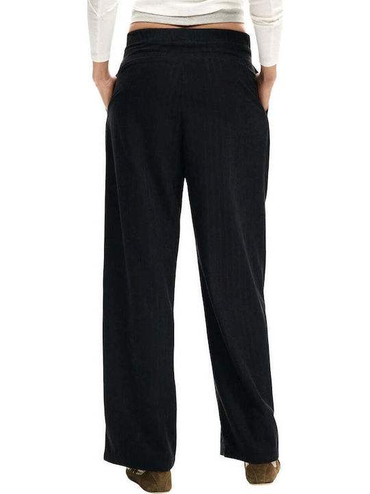 Women's Fabric Trousers Black