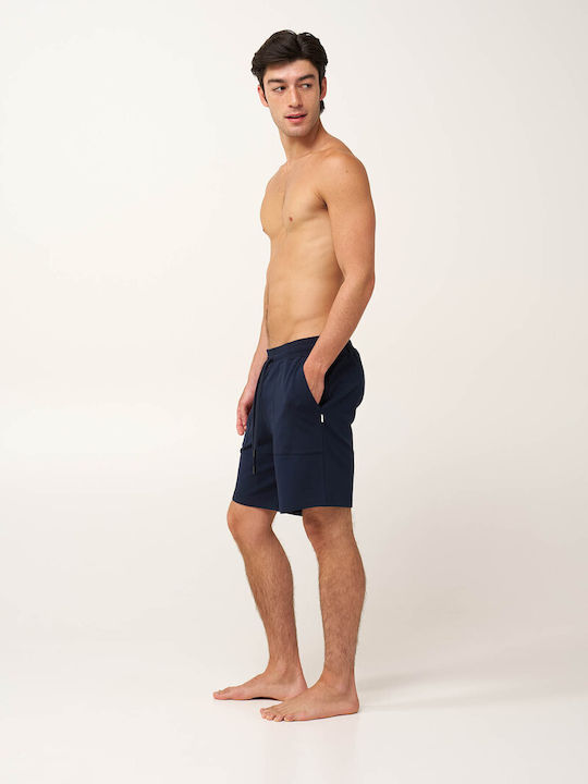 Vamp Summer Men's Bermuda Pyjamas Cotton Blue