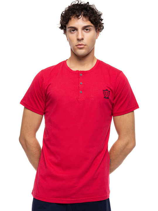 Ulisse Sommer Herrenpyjama Rot