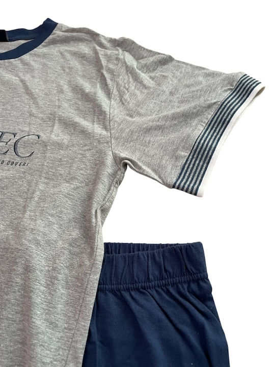 Enrico Coveri Sommer Herrenpyjama Hose Grau-jeans