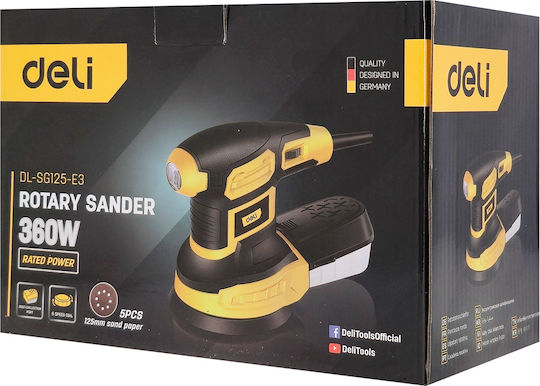 Deli Eccentric Sander 125mm Electric 360W
