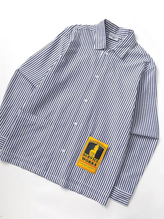 Long Sleeve Striped Shirt Royal