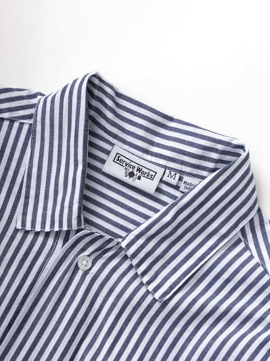 Long Sleeve Striped Shirt Royal