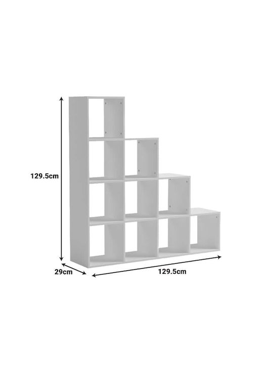 Етажерка Scala Бяла 129.5x29x129.5см