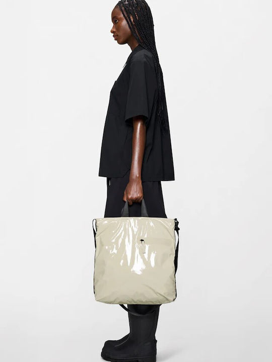 Fabric Women's Tote Bag Beige