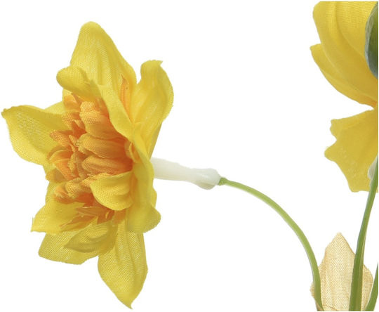 Decorative Artificial Yellow Polyester Daffodil Flower H40cm Kaemingk 800150-2 00046231 Decorative Artificial Yellow Polyester Daffodil Flower H40cm Kaemingk 800150-2 00046231