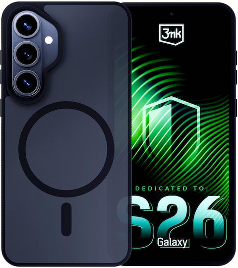 3MK Rückseitencover aus Silikon / Kunststoff Schwarz (Galaxy S26)
