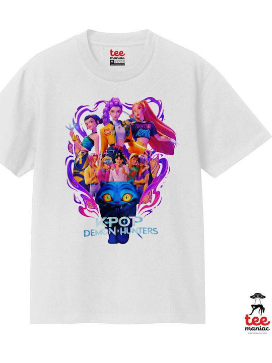 Kpop Demon Hunters Huntrix Κλασικό T-shirt Διπλής Ραφής Χωρίς Πλευρικές Ραφές Λευκο 100% Βαμβάκι Vegan & Oeko-tex Πιστοποιημένο Kpop Demon Hunters Huntrix Κλασικό T-shirt Διπλής Ραφής Χωρίς Πλευρικές Ραφές Λευκο 100% Βαμβάκι Vegan & Oeko-tex Πιστοποιημένο