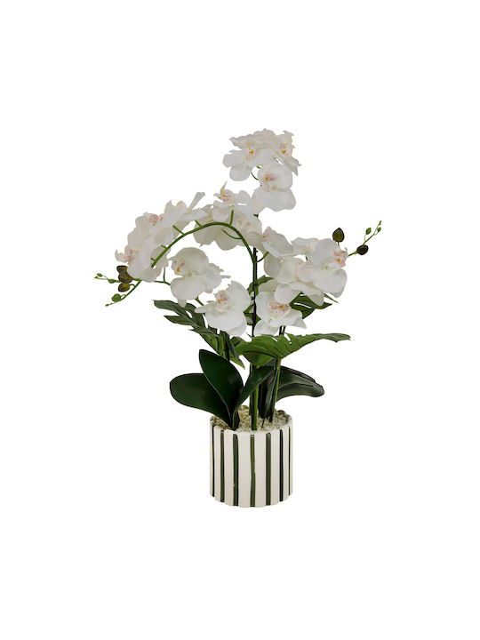 Τεχνητό Λουλούδι Γλάστρα 81εκ A-s Orchid Asia 214107 Κεραμικό
