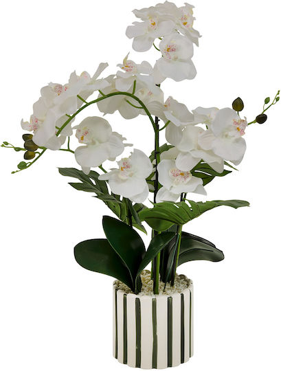 Τεχνητό Λουλούδι Γλάστρα 81εκ A-s Orchid Asia 214107 Κεραμικό