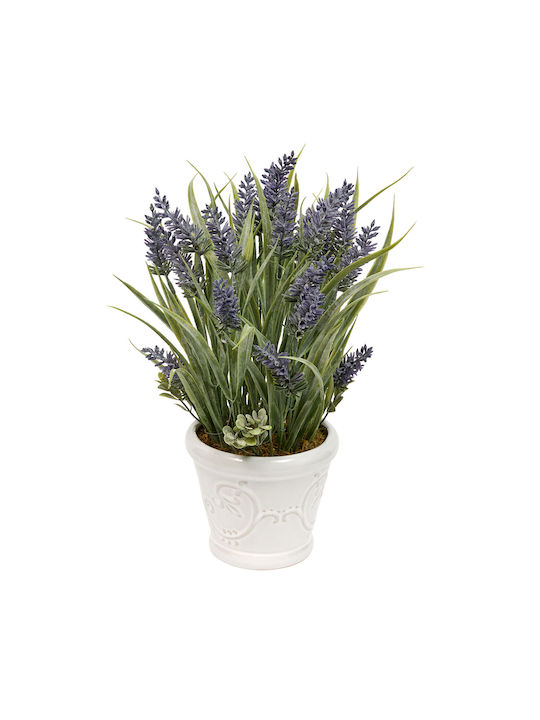 Изкуствено Растение Саксия Ф22x35 A-s Lavender 214054 Пластмасово