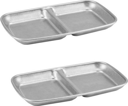 Raki Suport Inox Argintiu Suporturi Și Tavă Pentru Turn De Desert 2 Sloturi Gri Ø15.5cm