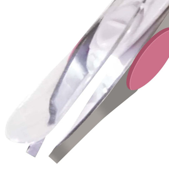 Cosmetic Club LED Pinzetten für Augenbrauen aus Edelstahl mit Lupe Batterien Inklusive Grau