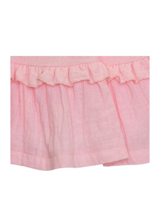Girls Dress Sleeveless Floral Pink