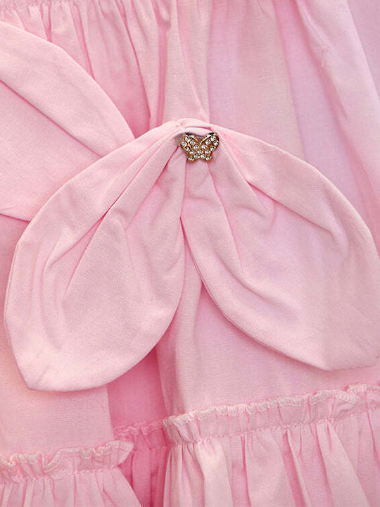Girls Dress Sleeveless Pink