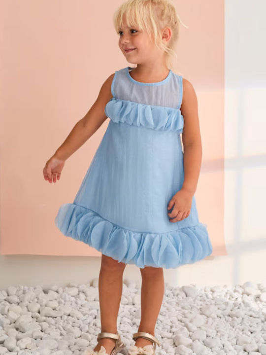 Mädchenkleid Hellblau