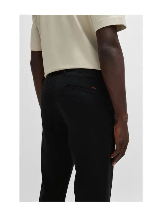 Trousers Chino Elastic in Slim Fit Black