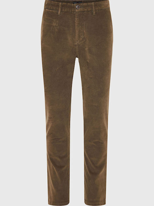 Pantaloni Chino cu Croială Normală Verde