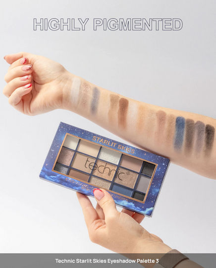 Technic Eyeshadow Παλέτα με Σκιές Ματιών Matte σε Στερεή Μορφή