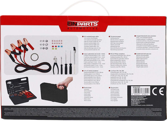 Einparts Automotive 34-piece Emergency Tool Kit Car Black Case
