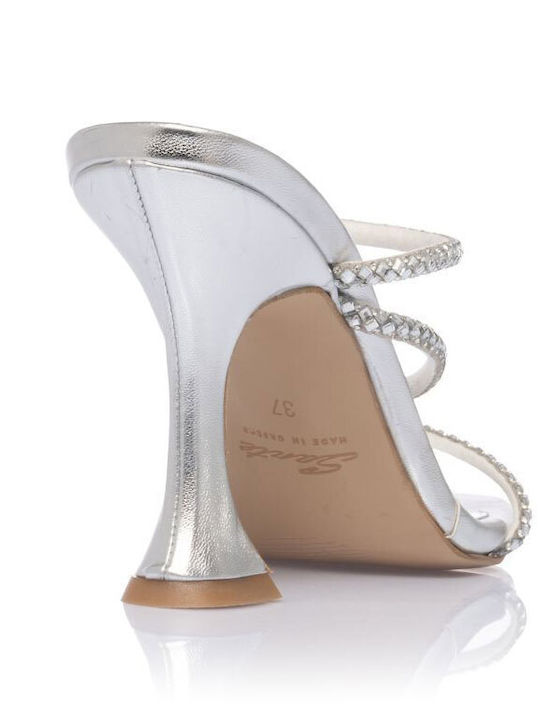 Leather Sandals Silver