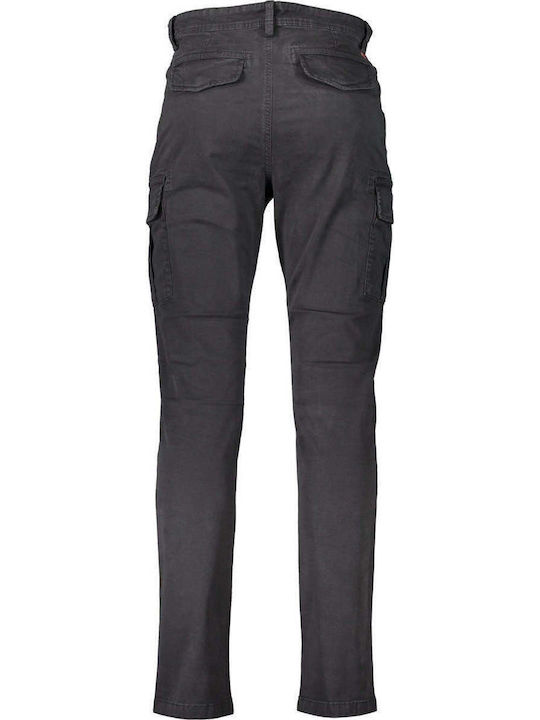 Yasuni Trousers Cargo Elastic in Regular Fit Black