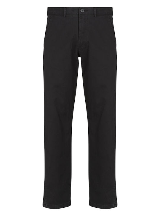 Trousers Chino Elastic in Relaxed Fit Black