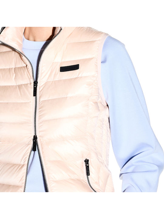 Women's Sleeveless Jacket for Winter Pink