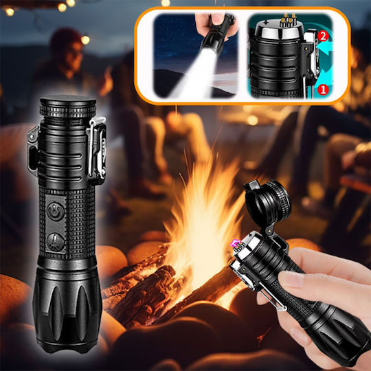 Rechargeable LED Flashlight with Maximum Brightness 100lm