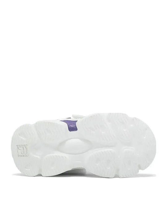 Memory Παιδικά Sneakers Ανατομικά με Σκρατς Λευκά