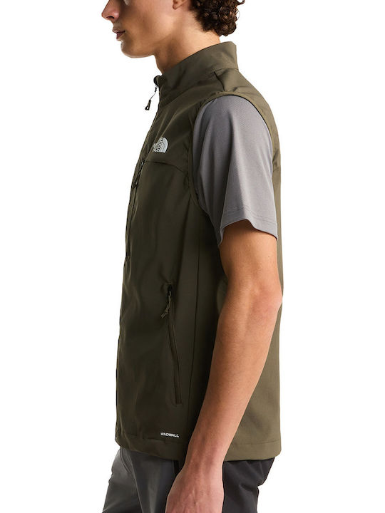 Nimble Sleeveless Softshell Jacket Waterproof and Windproof Khaki