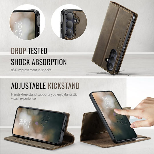 Caseme Book Silikon Braun (Galaxy S26+)