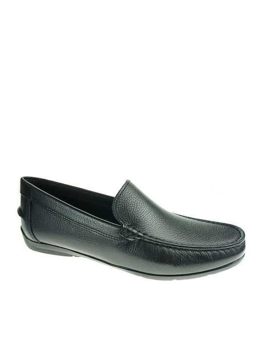 Siron A Leather Men's Moccasins in Black Colour