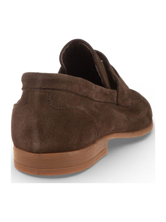 Leder Herren Mokassins in Braun Farbe