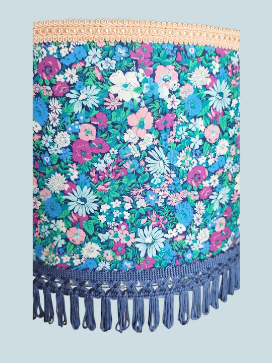 Φωτιστικό Οροφής Soft Blue Flowers Διαστάσεις 35*25 Ε27
