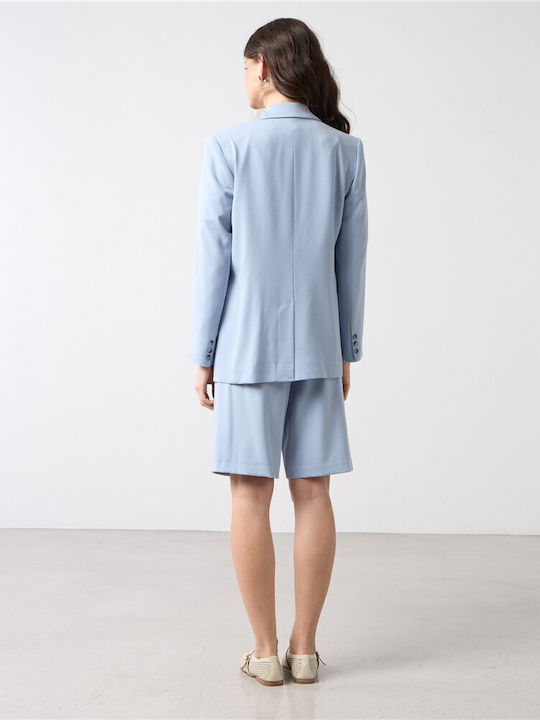 Damen-Bermudas Hellblau