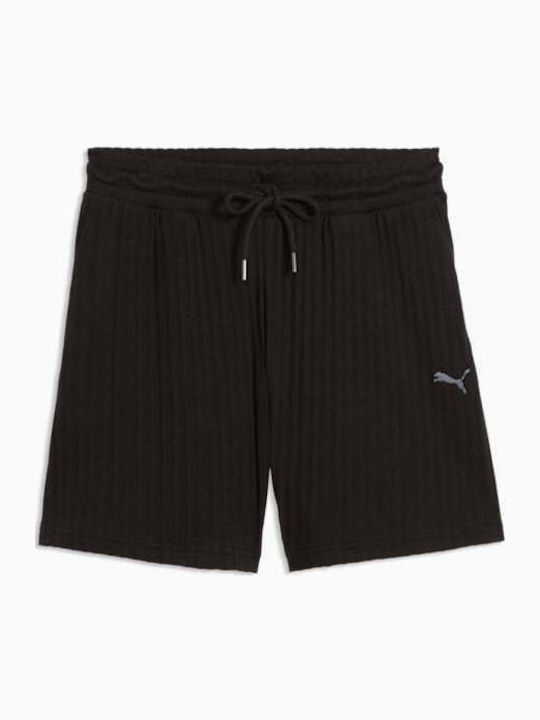 Women's High Waist Activewear Shorts Black