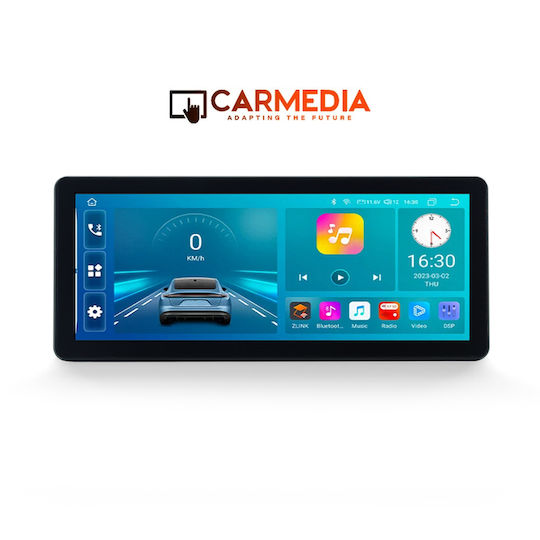 Carmedia Ηχοσύστημα Αυτοκινήτου για Ford Transit 2014-2020 (Bluetooth/USB/WiFi/GPS/Apple-Carplay/Android-Auto) με Οθόνη Αφής 12.3"