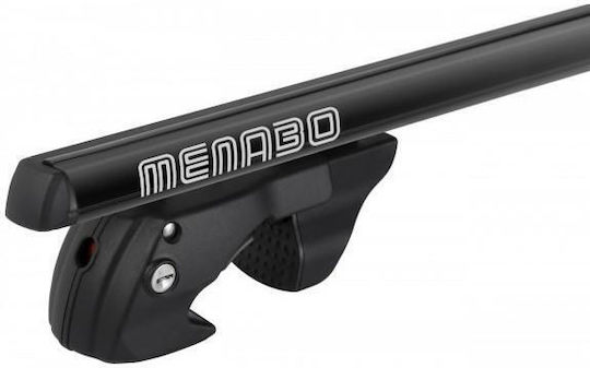 Menabo Aluminum Roof Bars Sherman Black 120 Cm Black Color Suzuki Ignis Ht 5 Doors 2003>2008 Raised Rails Parallel Bars Set 2 Pieces 12280/mb Mp.12280/mb-272