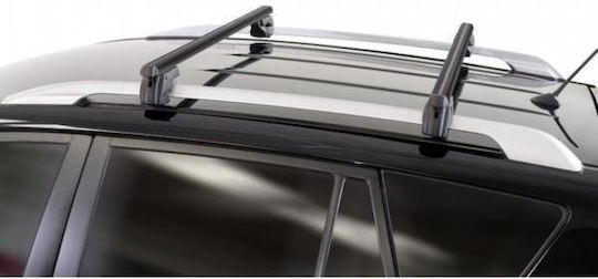 Menabo Aluminum Car Roof Bars Sherman Black 120 Cm Black Color Mazda Premacy 5 Doors 2008>2013 Raised Rails Parallel Bars Set 2 Pieces 12280/mb Mp.12280/mb-170