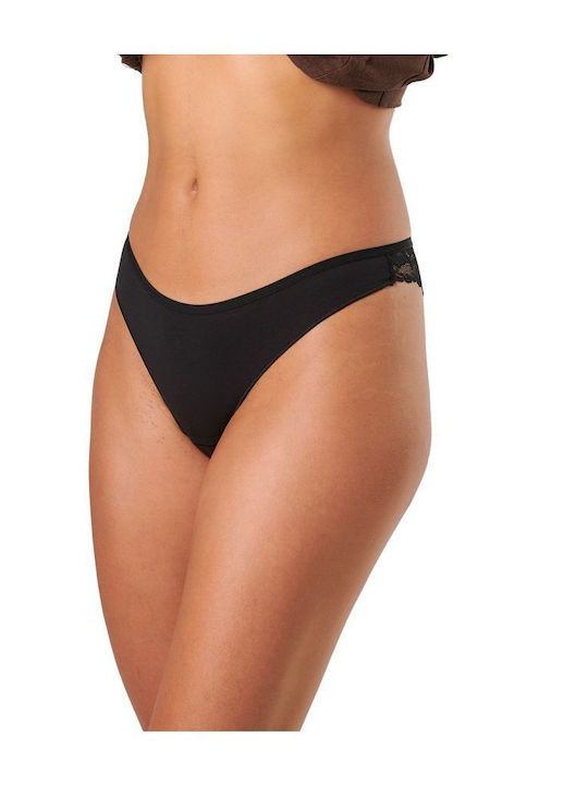 Γυναικεία Brazil 2Pack με Δαντέλα Grey-pink