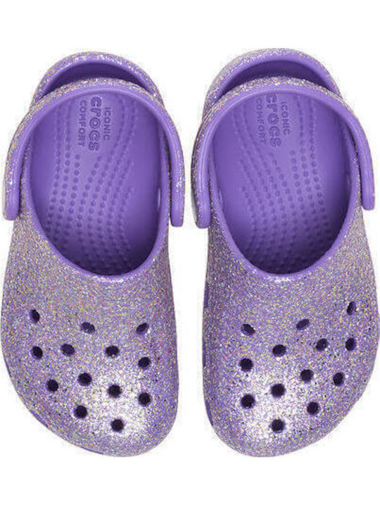 Glitter Παιδικά Ανατομικά Σαμπό Θαλάσσης Μωβ