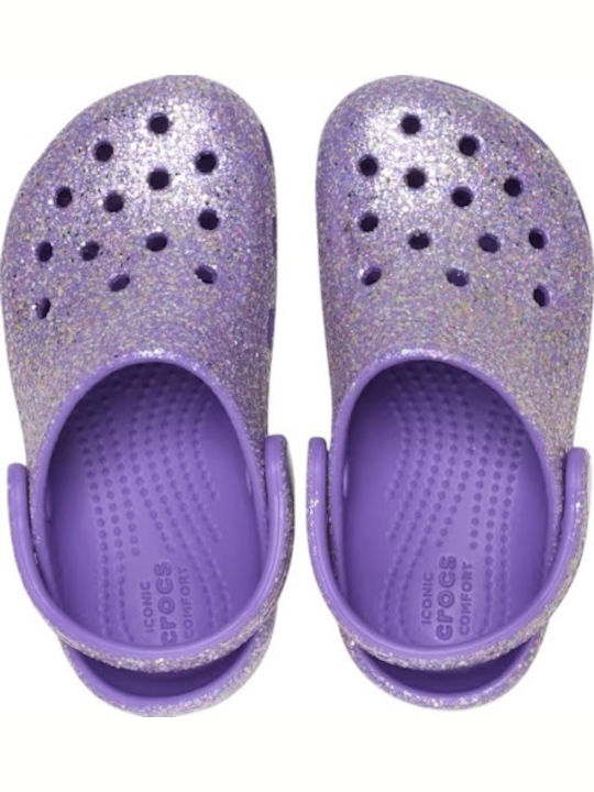 Glitter Παιδικά Ανατομικά Σαμπό Θαλάσσης Μωβ