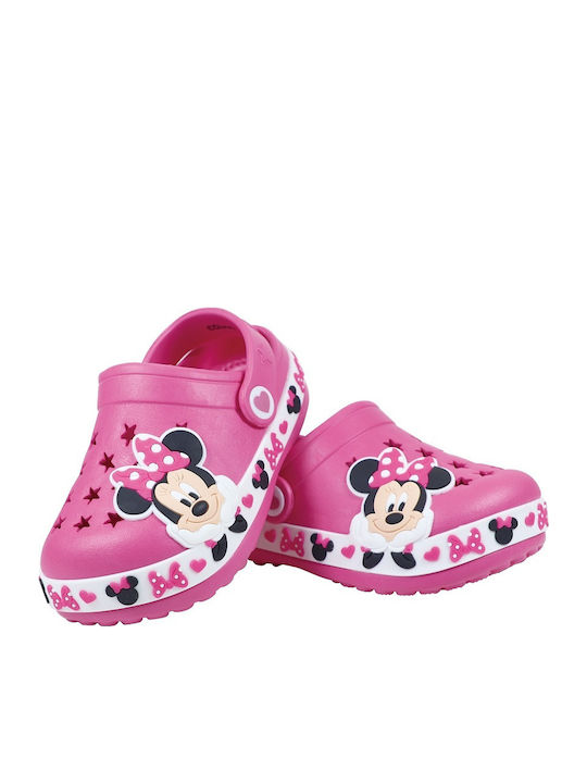 Minnie Kids Anatomic Clogs Beach Shoes Fuchsia