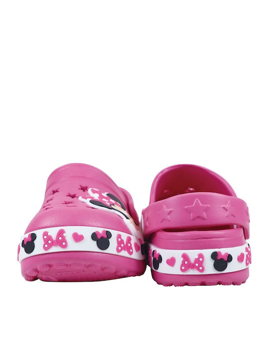 Minnie Kids Anatomic Clogs Beach Shoes Fuchsia