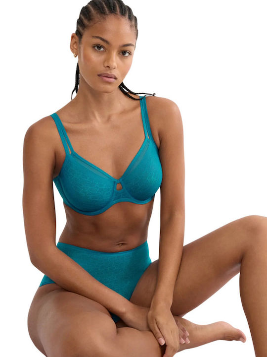 Signature Sheer Damen Hellblau Minimizer Büstenhalter mit Bügel
