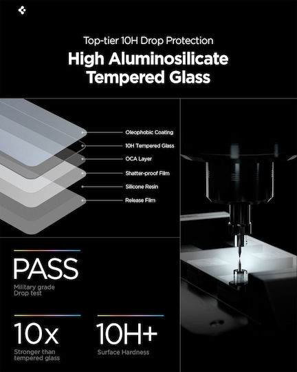Spigen Glass.tr Ez Fit Pro HD Privacy Tempered Glass 2 Pieces Black (Galaxy S26+)