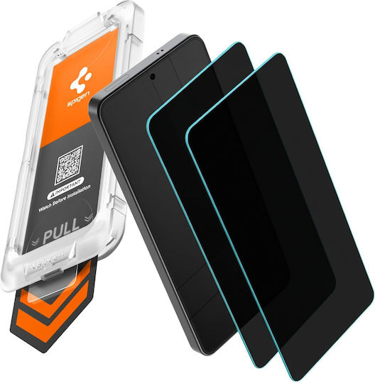 Spigen Glass.tr Ez Fit Pro HD Privacy Tempered Glass 2 Pieces Black (Galaxy S26+)