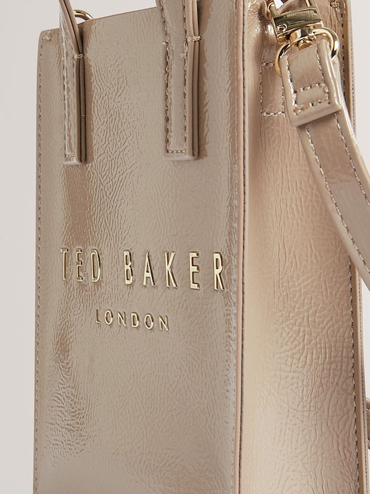 Icon Damenhandtasche Schulter / Handtasche Krokodilmuster Grau